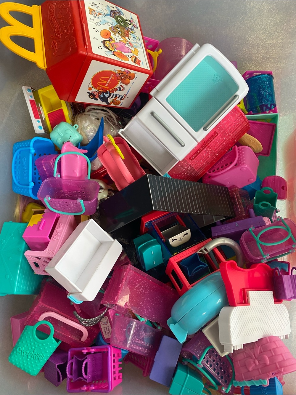 Huge Bin full of toys and toy accessories